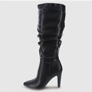 Christian Siriano Women's Maerys Black Tall Slouch Knee High Boot Boots 9W